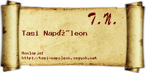 Tasi Napóleon névjegykártya